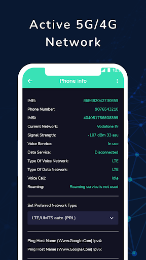 5G 4G Force LTE Network - عکس برنامه موبایلی اندروید