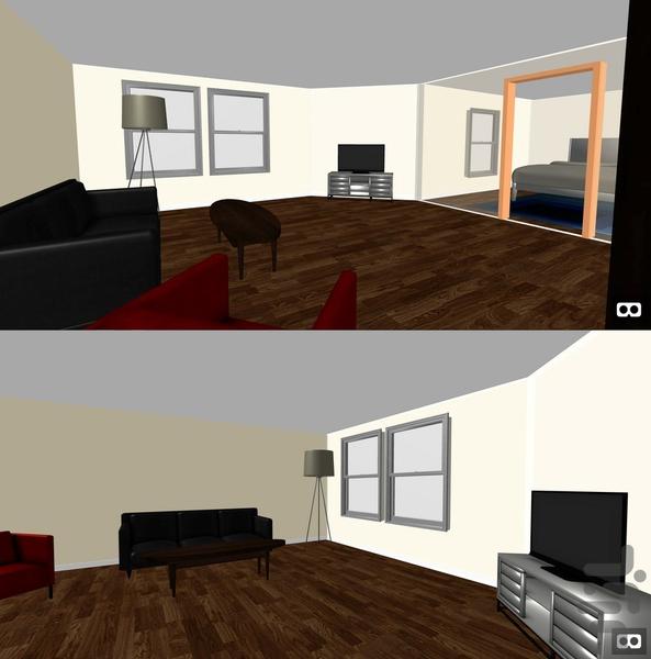 واقعیت مجازی طراحی منزل - عکس برنامه موبایلی اندروید