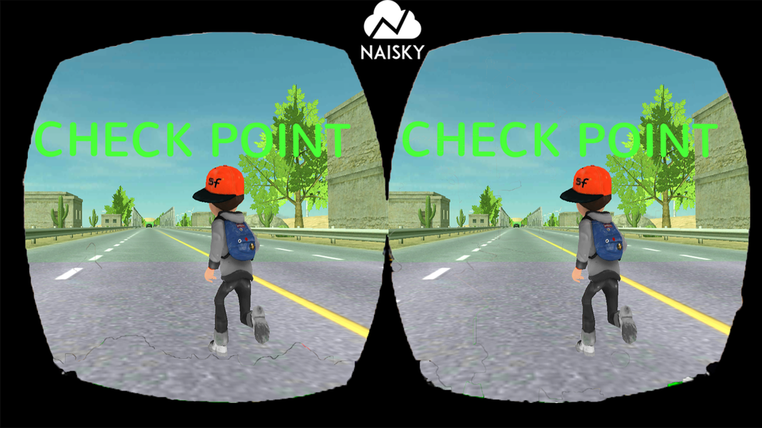 VR Traffic Run 360 - Gameplay image of android game