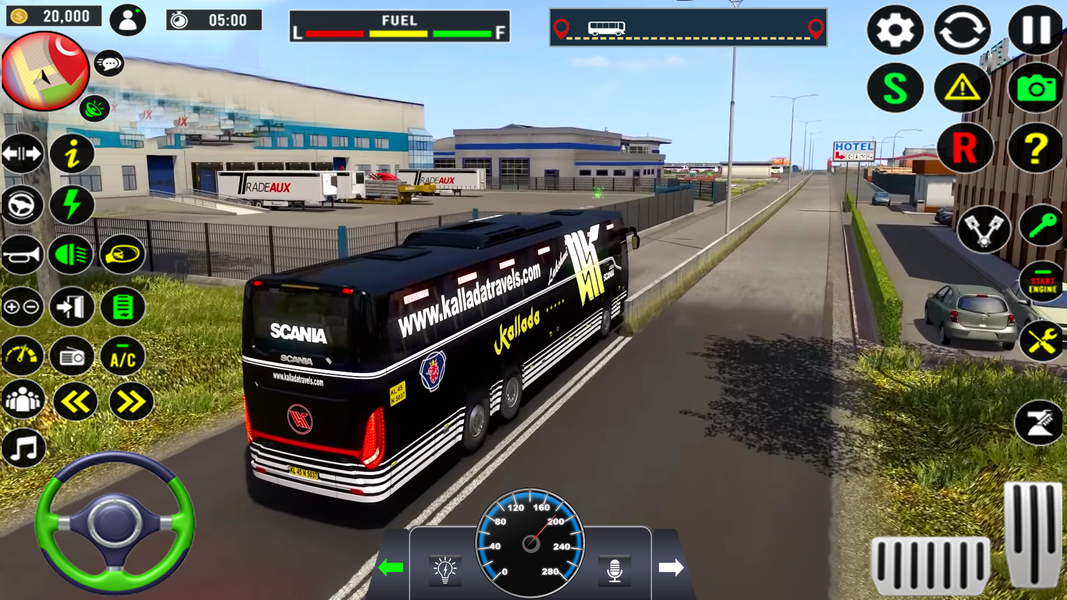 Bus Simulator: Real Coach Game - Gameplay image of android game