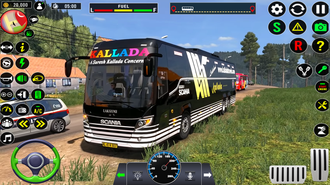 Bus Simulator: Real Coach Game - Gameplay image of android game