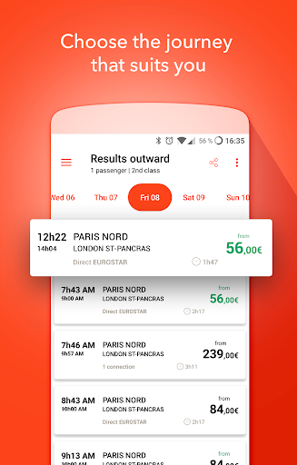 SNCF Connect: Trains & trips - Image screenshot of android app