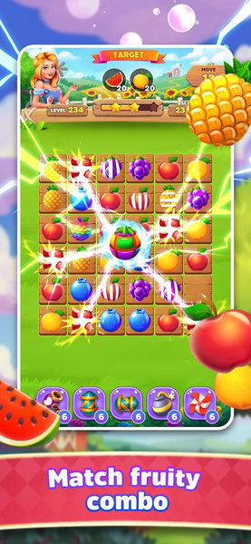 Fruity Crush - Fruity Match - Gameplay image of android game