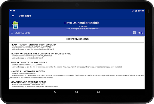 Revo Uninstaller Mobile - عکس برنامه موبایلی اندروید