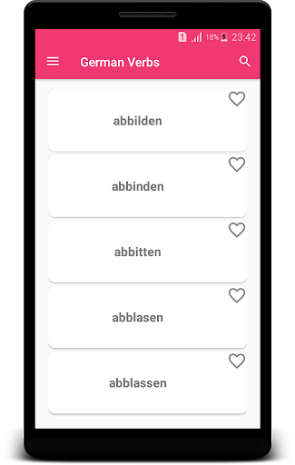 German Verbs - عکس برنامه موبایلی اندروید