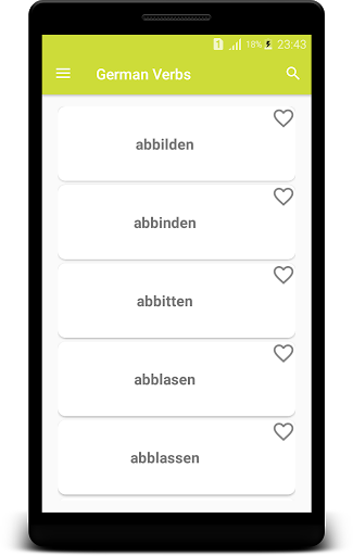 German Verbs - عکس برنامه موبایلی اندروید