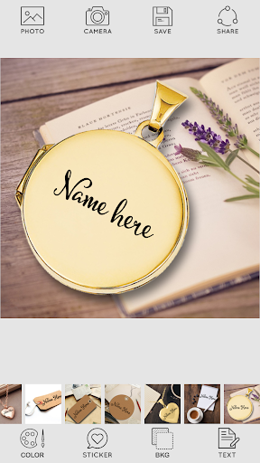 Name on Pics - عکس برنامه موبایلی اندروید