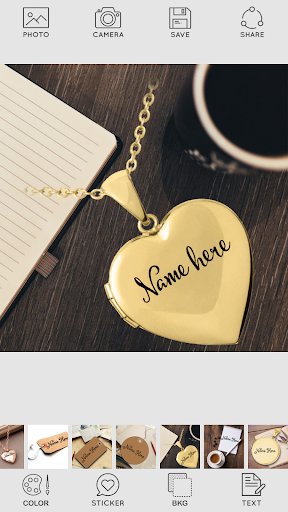 Name on Pics - عکس برنامه موبایلی اندروید