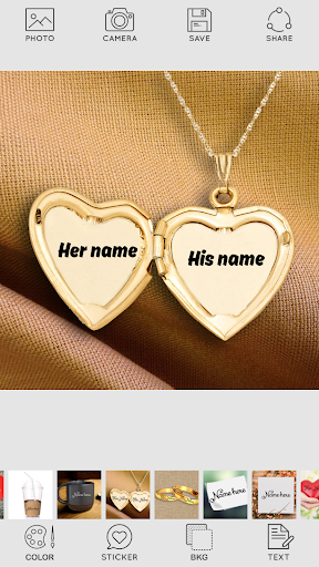 Name on Pics - عکس برنامه موبایلی اندروید
