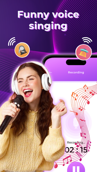 Voice Effects Real Audio - عکس برنامه موبایلی اندروید