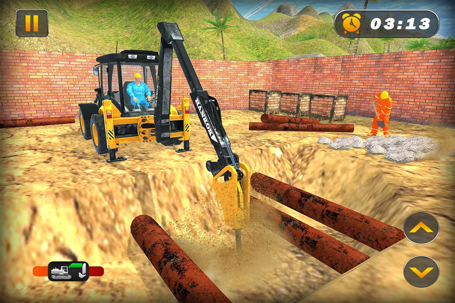 Heavy Excavator Crane Digger - عکس برنامه موبایلی اندروید
