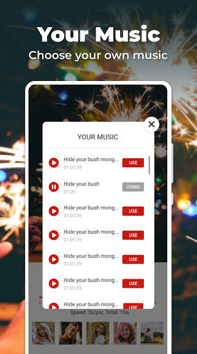 Photo Video Maker With Music - عکس برنامه موبایلی اندروید