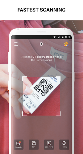 Free QR Scanner - Barcode Scanner, QR Generator - عکس برنامه موبایلی اندروید