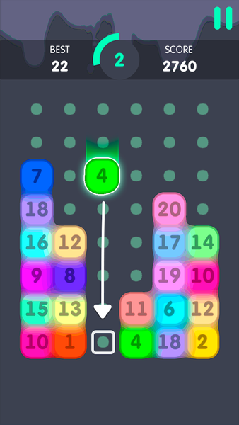 Slime n Merge: Drag Puzzle - Gameplay image of android game