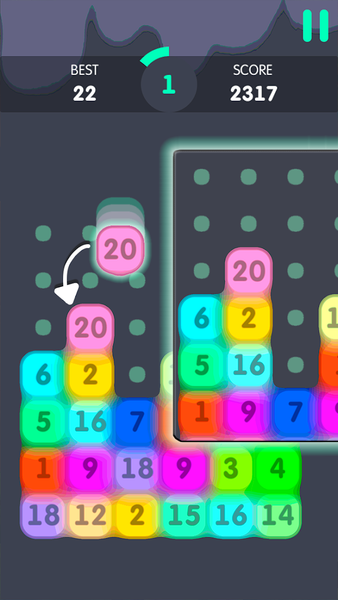 Slime n Merge: Drag Puzzle - Gameplay image of android game