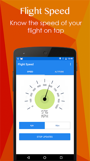 Flight Speed - GPS based meter - Image screenshot of android app