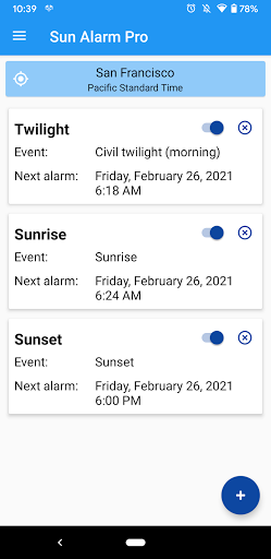 Sun Alarm - Image screenshot of android app