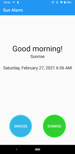 Sun Alarm - Image screenshot of android app