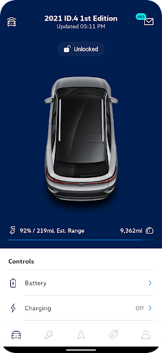 myVW - عکس برنامه موبایلی اندروید