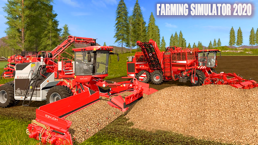 Tractor Driving Farming Games - Gameplay image of android game