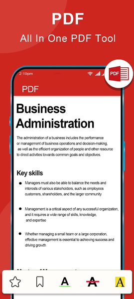 PDF Reader - Document Viewer - عکس برنامه موبایلی اندروید