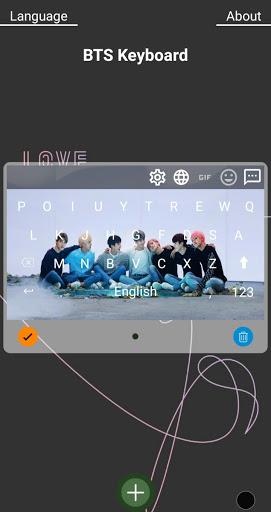 BTS keyboard - عکس برنامه موبایلی اندروید