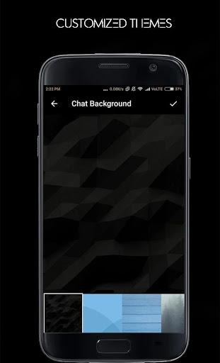 Black Messenger - A Dark Mode Messenger - Image screenshot of android app