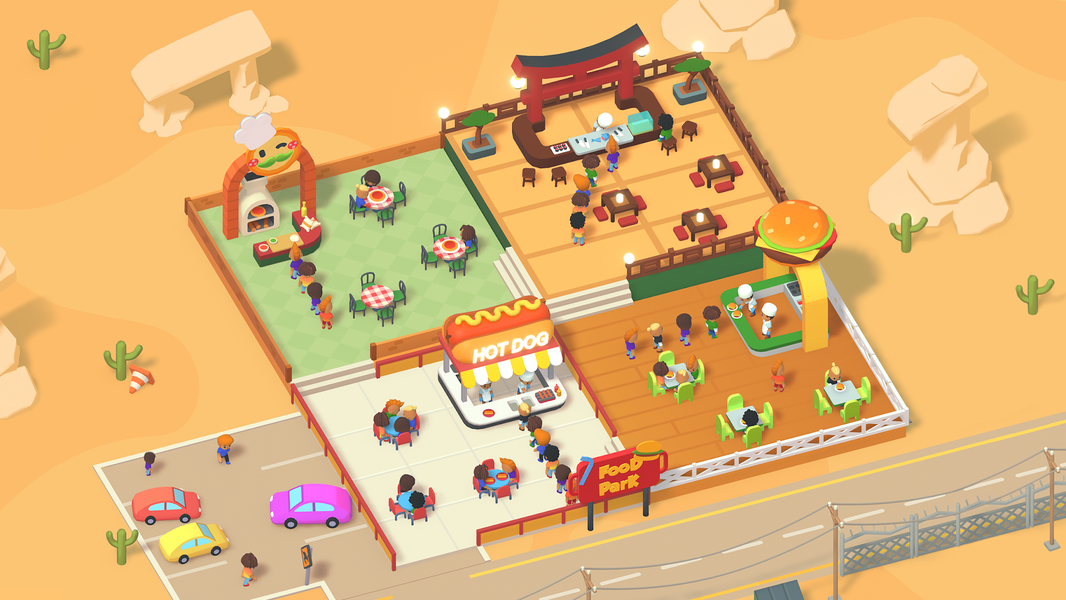 Idle Food Park Tycoon - عکس بازی موبایلی اندروید