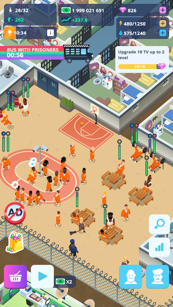 Jail Manager Simulator - Gameplay image of android game