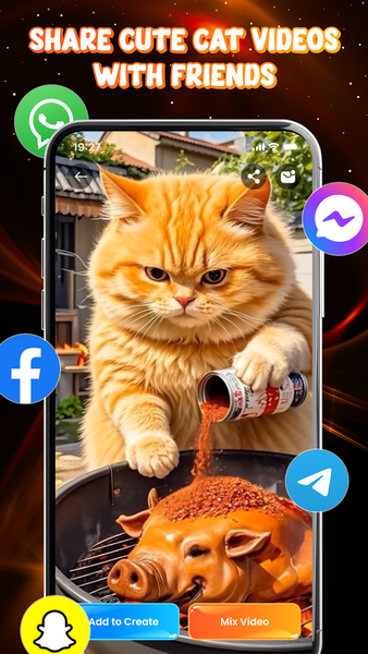 AI Orange Cat: Creating Life - عکس برنامه موبایلی اندروید
