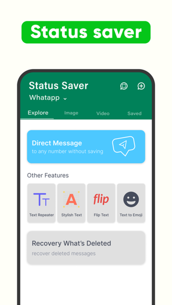 Status Saver - Video Saver - عکس برنامه موبایلی اندروید