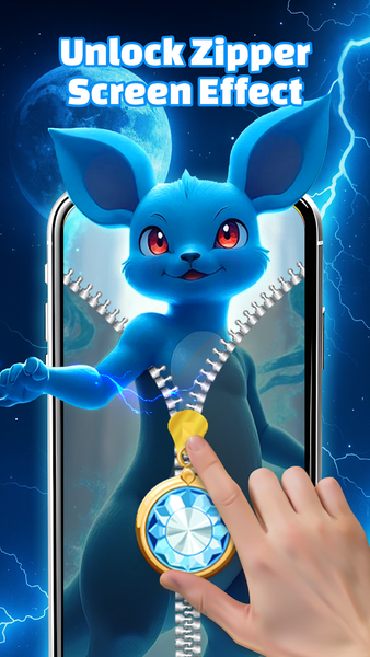 Zipper Lockscreen Wallpaper - عکس برنامه موبایلی اندروید