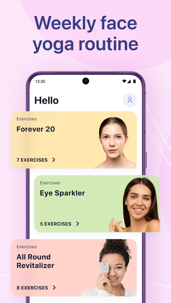 Face Yoga - Skincare & Jawline - عکس برنامه موبایلی اندروید