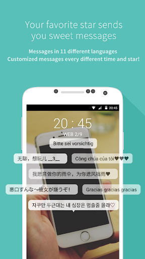 Mydol- Lockscreen, Virtual chat, Chat bot - عکس برنامه موبایلی اندروید