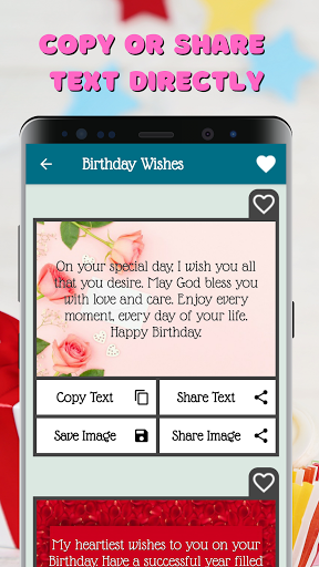 Happy Birthday Wishes & Status - عکس برنامه موبایلی اندروید