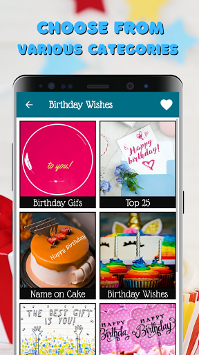 Happy Birthday Wishes & Status - عکس برنامه موبایلی اندروید