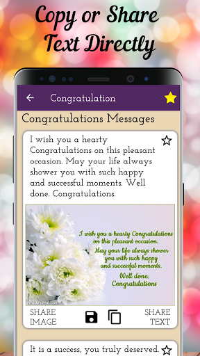 Congratulation Messages Wishes - عکس برنامه موبایلی اندروید