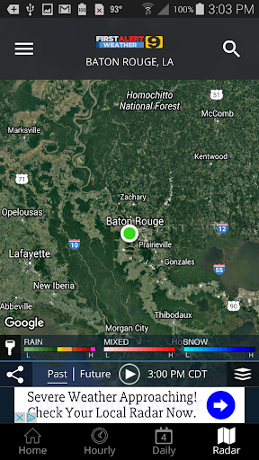 WAFB First Alert Weather - عکس برنامه موبایلی اندروید