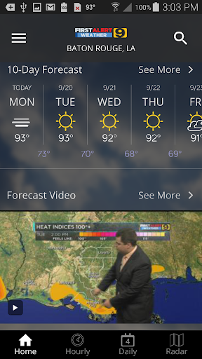 WAFB First Alert Weather - عکس برنامه موبایلی اندروید