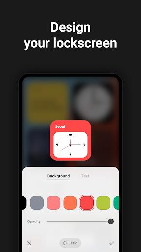 Lockscreen Widget - Weather - Image screenshot of android app