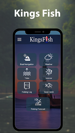 KingsFish : Free Fishing Map - Image screenshot of android app