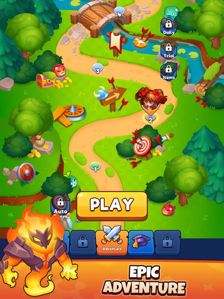 Brawl Bag - Merge & Fight - Gameplay image of android game