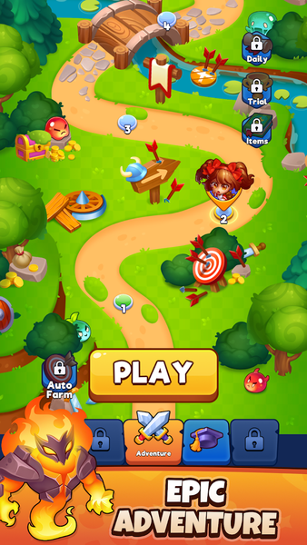 Brawl Bag - Merge & Fight - Gameplay image of android game