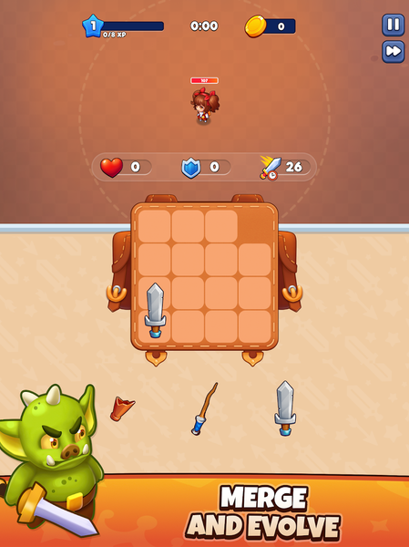 Brawl Bag - Merge & Fight - Gameplay image of android game