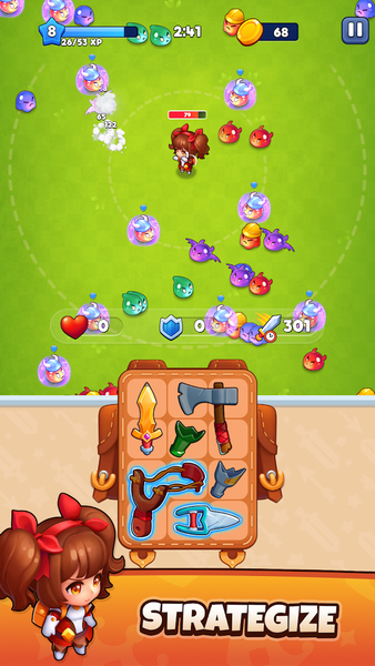 Brawl Bag - Merge & Fight - Gameplay image of android game