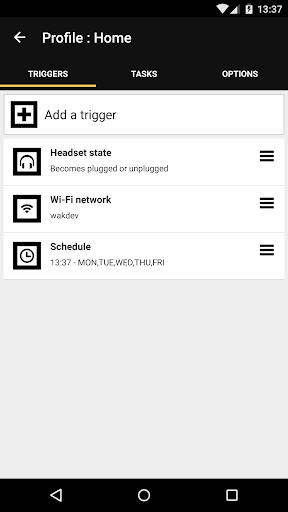 Droid Automation - Image screenshot of android app