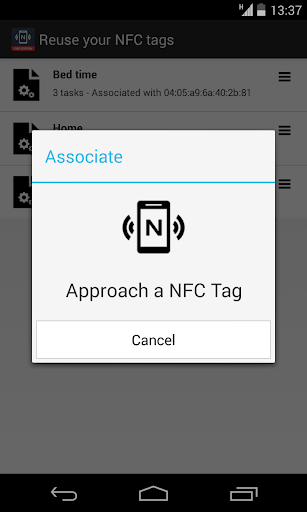 NFC Tools Plugin : Reuse Tag - Image screenshot of android app