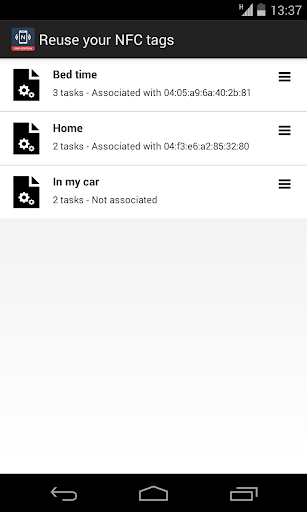 NFC Tools Plugin : Reuse Tag - Image screenshot of android app