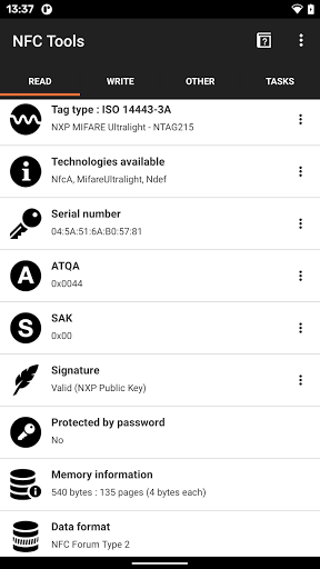 NFC Tools - Image screenshot of android app