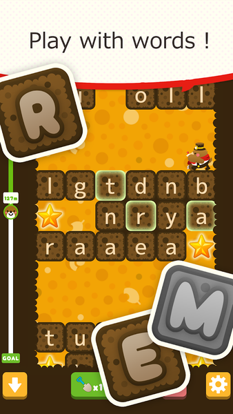 Word Mole - Word Puzzle Action - Gameplay image of android game